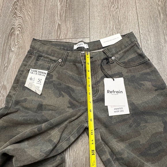 Refrain Los Angeles Camouflage Wide-Leg Pants - Picture 6 of 11